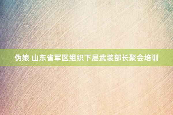 伪娘 山东省军区组织下层武装部长聚会培训