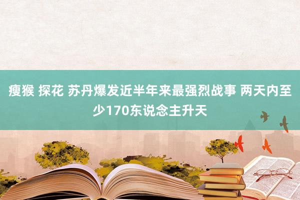 瘦猴 探花 苏丹爆发近半年来最强烈战事 两天内至少170东说念主升天