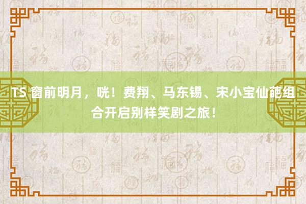 TS 窗前明月，咣！费翔、马东锡、宋小宝仙葩组合开启别样笑剧之旅！