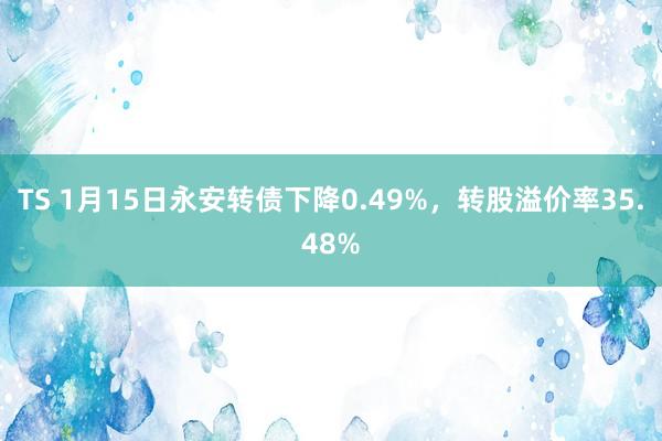 TS 1月15日永安转债下降0.49%，转股溢价率35.48%
