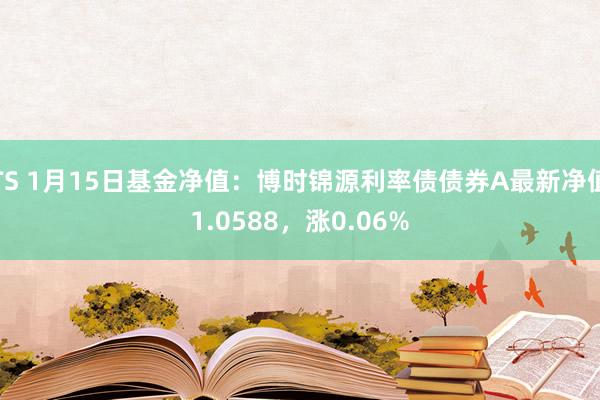 TS 1月15日基金净值：博时锦源利率债债券A最新净值1.0588，涨0.06%